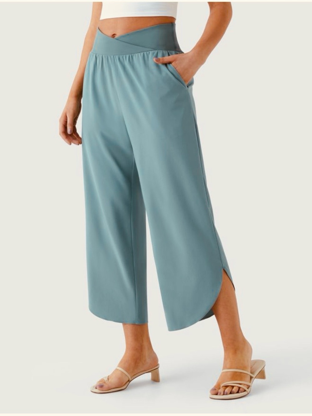 New HALARA Breezeful™ High Waisted Crossover Quick Dry Resort Pants with Pockets